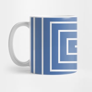 Blue Rectangle Mug